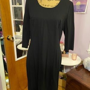 Black quarter length sleeve dress